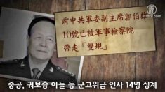 중공, 궈보슝(郭伯雄) 아들 포함 군 고위 14명 징계(한,중)