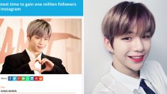 인스타 팔로워 최단시간 100만 돌파로 기네스북에 등재된 ‘솔로’ 강다니엘