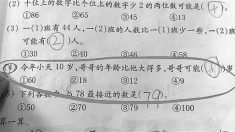 중국 온라인 난리난 초등학교 수학문제 “동생이 10살이면 형은 몇살일까”