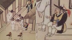 조선시대 그림 속 근무 중에 몰래 짱 박혀서(?) 행복하게 쉬는 관리가 포착됐다
