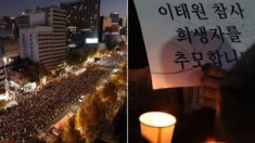 이태원 참사 후 수천 명 모인 ‘촛불집회’를 앞다퉈 보도한 주요 외신들